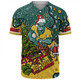 Australia Wallabies Christmas Custom Baseball Shirt - Let's Get Lit Chrisse Pressie Baseball Shirt