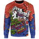 Newcastle Knights Christmas Custom Sweatshirt - Let's Get Lit Chrisse Pressie Sweatshirt