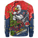 Sydney Roosters Christmas Custom Sweatshirt - Let's Get Lit Chrisse Pressie Sweatshirt