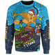 Gold Coast Titans Christmas Custom Sweatshirt - Let's Get Lit Chrisse Pressie Sweatshirt