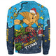 Gold Coast Titans Christmas Custom Sweatshirt - Let's Get Lit Chrisse Pressie Sweatshirt