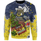 North Queensland Cowboys Christmas Custom Sweatshirt - Let's Get Lit Chrisse Pressie Sweatshirt