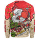 Redcliffe Dolphins Christmas Custom Sweatshirt - Let's Get Lit Chrisse Pressie Sweatshirt