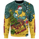 Australia Wallabies Christmas Custom Sweatshirt - Let's Get Lit Chrisse Pressie Sweatshirt