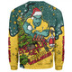 Australia Wallabies Christmas Custom Sweatshirt - Let's Get Lit Chrisse Pressie Sweatshirt