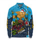 Gold Coast Titans Christmas Custom Long Sleeve Polo Shirt - Let's Get Lit Chrisse Pressie Long Sleeve Polo Shirt