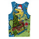 Parramatta Eels Christmas Custom Men Singlet - Let's Get Lit Chrisse Pressie Men Singlet