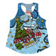 Cronulla-Sutherland Sharks Christmas Custom Women Racerback Singlet - Let's Get Lit Chrisse Pressie Women Racerback Singlet