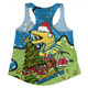 Parramatta Eels Christmas Custom Women Racerback Singlet - Let's Get Lit Chrisse Pressie Women Racerback Singlet