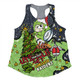 Canberra Raiders Christmas Custom Women Racerback Singlet - Let's Get Lit Chrisse Pressie Women Racerback Singlet