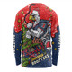 Sydney Roosters Christmas Custom Long Sleeve T-Shirt - Let's Get Lit Chrisse Pressie Long Sleeve T-Shirt