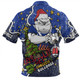 Canterbury-Bankstown Bulldogs Christmas Custom Zip Polo Shirt - Let's Get Lit Chrisse Pressie Zip Polo Shirt