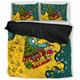 Australia Wallabies Christmas Custom Bedding Set - Let's Get Lit Chrisse Pressie Bedding Set