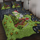 Canberra Raiders Christmas Custom Quilt Bed Set - Let's Get Lit Chrisse Pressie Quilt Bed Set