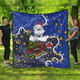 Canterbury-Bankstown Bulldogs Christmas Custom Quilt - Let's Get Lit Chrisse Pressie Quilt