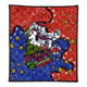Newcastle Knights Christmas Custom Quilt - Let's Get Lit Chrisse Pressie Quilt
