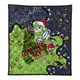 Canberra Raiders Christmas Custom Quilt - Let's Get Lit Chrisse Pressie Quilt