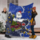 Canterbury-Bankstown Bulldogs Christmas Custom Blanket - Let's Get Lit Chrisse Pressie Blanket