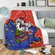 Newcastle Knights Christmas Custom Blanket - Let's Get Lit Chrisse Pressie Blanket