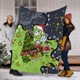 Canberra Raiders Christmas Custom Blanket - Let's Get Lit Chrisse Pressie Blanket