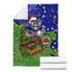 New Zealand Warriors Christmas Custom Blanket - Let's Get Lit Chrisse Pressie Blanket