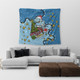 Cronulla-Sutherland Sharks Christmas Custom Tapestry - Let's Get Lit Chrisse Pressie Tapestry