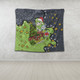 Canberra Raiders Christmas Custom Tapestry - Let's Get Lit Chrisse Pressie Tapestry