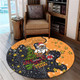 Wests Tigers Christmas Custom Round Rug - Let's Get Lit Chrisse Pressie Round Rug