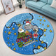 New South Wales Cockroaches Christmas Custom Round Rug - Let's Get Lit Chrisse Pressie Round Rug