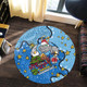 New South Wales Cockroaches Christmas Custom Round Rug - Let's Get Lit Chrisse Pressie Round Rug