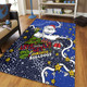 Canterbury-Bankstown Bulldogs Christmas Custom Area Rug - Let's Get Lit Chrisse Pressie Area Rug