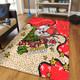 Redcliffe Dolphins Christmas Custom Area Rug - Let's Get Lit Chrisse Pressie Area Rug