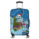 Cronulla-Sutherland Sharks Christmas Custom Luggage Cover - Let's Get Lit Chrisse Pressie Luggage Cover