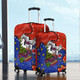 Newcastle Knights Christmas Custom Luggage Cover - Let's Get Lit Chrisse Pressie Luggage Cover