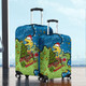 Parramatta Eels Christmas Custom Luggage Cover - Let's Get Lit Chrisse Pressie Luggage Cover
