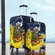 North Queensland Cowboys Christmas Custom Luggage Cover - Let's Get Lit Chrisse Pressie Luggage Cover