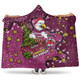 Manly Warringah Sea Eagles Christmas Custom Hooded Blanket - Let's Get Lit Chrisse Pressie Hooded Blanket