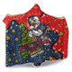 Sydney Roosters Christmas Custom Hooded Blanket - Let's Get Lit Chrisse Pressie Hooded Blanket