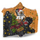Wests Tigers Christmas Custom Hooded Blanket - Let's Get Lit Chrisse Pressie Hooded Blanket