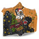 Wests Tigers Christmas Custom Hooded Blanket - Let's Get Lit Chrisse Pressie Hooded Blanket