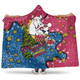 Brisbane Broncos Christmas Custom Hooded Blanket - Let's Get Lit Chrisse Pressie Hooded Blanket