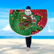 South Sydney Rabbitohs Custom Beach Blanket - Let's Get Lit Chrisse Pressie Beach Blanket