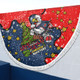 Sydney Roosters Christmas Custom Beach Blanket - Let's Get Lit Chrisse Pressie Beach Blanket