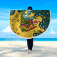 Australia Wallabies Christmas Custom Beach Blanket - Let's Get Lit Chrisse Pressie Beach Blanket