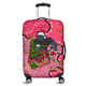 Penrith Panthers Christmas Custom Luggage Cover - Let's Get Lit Chrisse Pressie Pink Luggage Cover