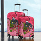 Penrith Panthers Christmas Custom Luggage Cover - Let's Get Lit Chrisse Pressie Pink Luggage Cover