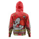 Redcliffe Dolphins Custom Hoodie - Custom With Aboriginal Inspired Style Of Dot Painting Patterns  Hoodie