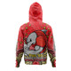 Redcliffe Dolphins Custom Hoodie - Custom With Aboriginal Inspired Style Of Dot Painting Patterns  Hoodie