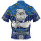 Canterbury-Bankstown Bulldogs Custom Polo Shirt - Custom With Aboriginal Inspired Style Of Dot Painting Patterns  Polo Shirt