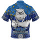 Canterbury-Bankstown Bulldogs Custom Polo Shirt - Custom With Aboriginal Inspired Style Of Dot Painting Patterns  Polo Shirt